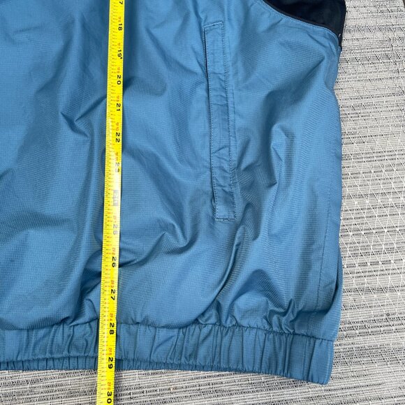 FJ Foot Joy Dryjoys Windbreaker Jacket Mens XL Short Sleeve Blue 1/2 Zip Golf - Picture 9 of 9